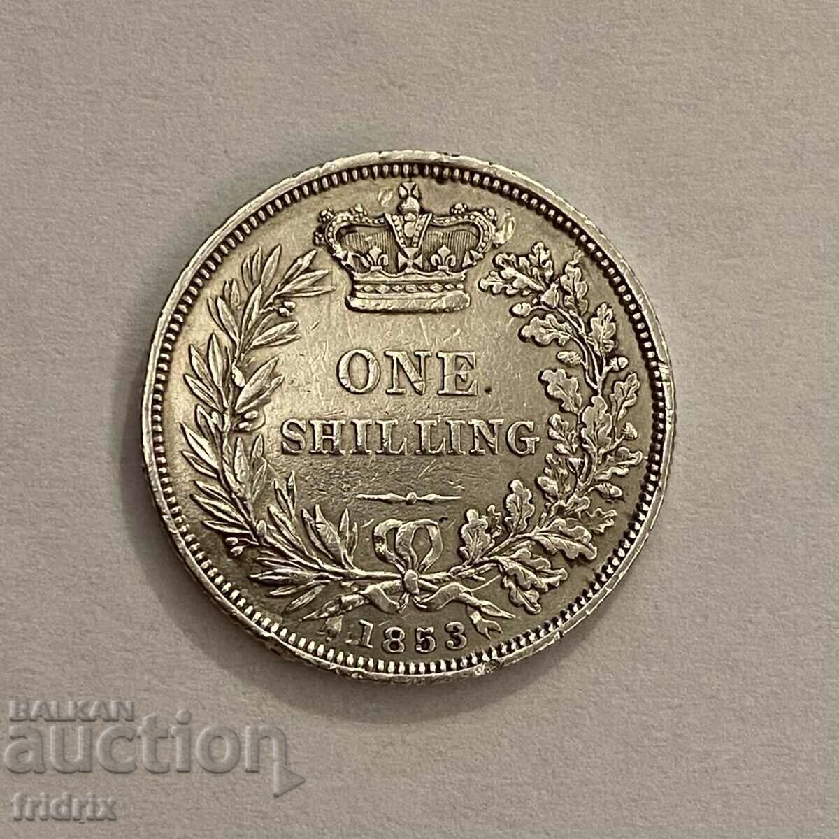 Marea Britanie 1 șiling / Marea Britanie 1 șiling 1853 MA