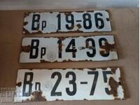 Lot of old enamel numbers