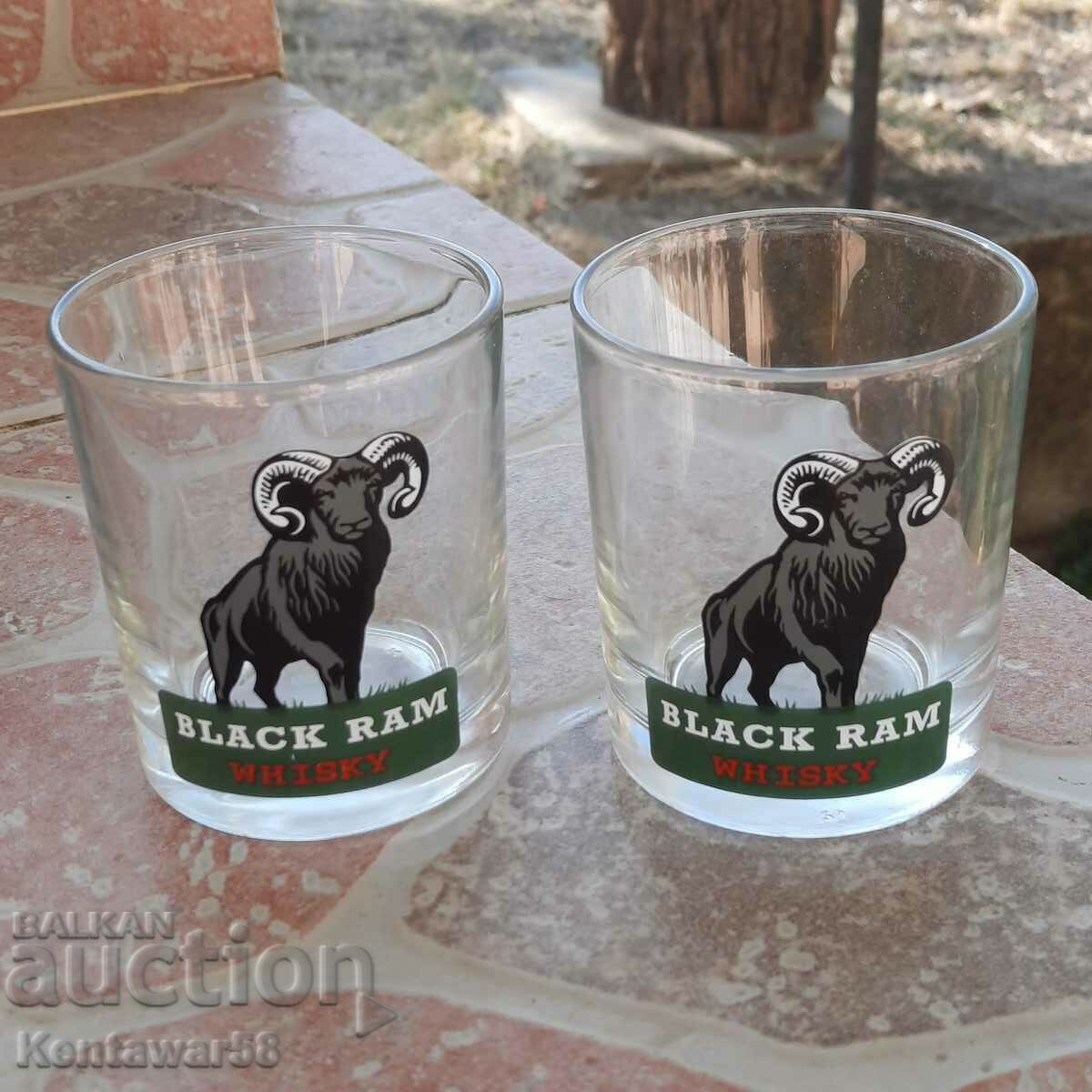 Black Ram Whiskey Glasses, 2 pieces Black Ram Whiskey Glasses, 2 pieces