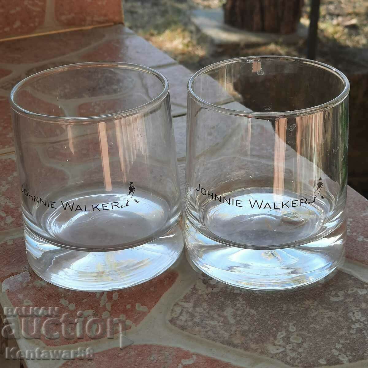 Johnnie Walker whiskey glasses 2 pieces.