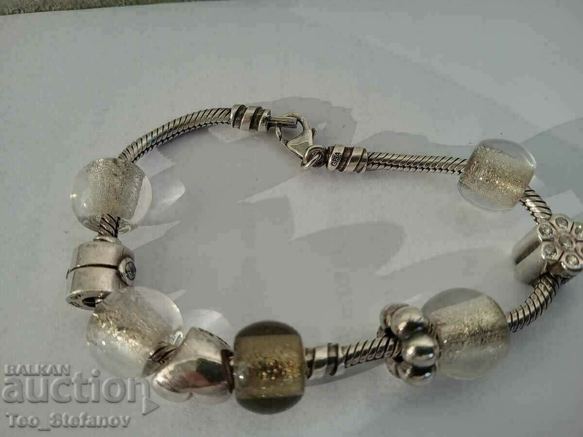 Pandora large silver bracelet