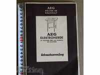 . AEG ELECTRIC STOVE OVEN ROYAL INSTRUCTION MANUAL