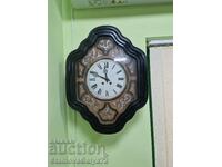 Antique collectible mother of pearl wall clock