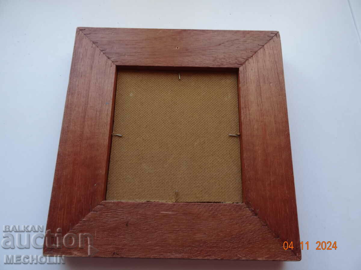 old picture WITH METAL letter J - 7