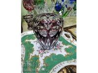 Beautiful Bohemia crystal vase