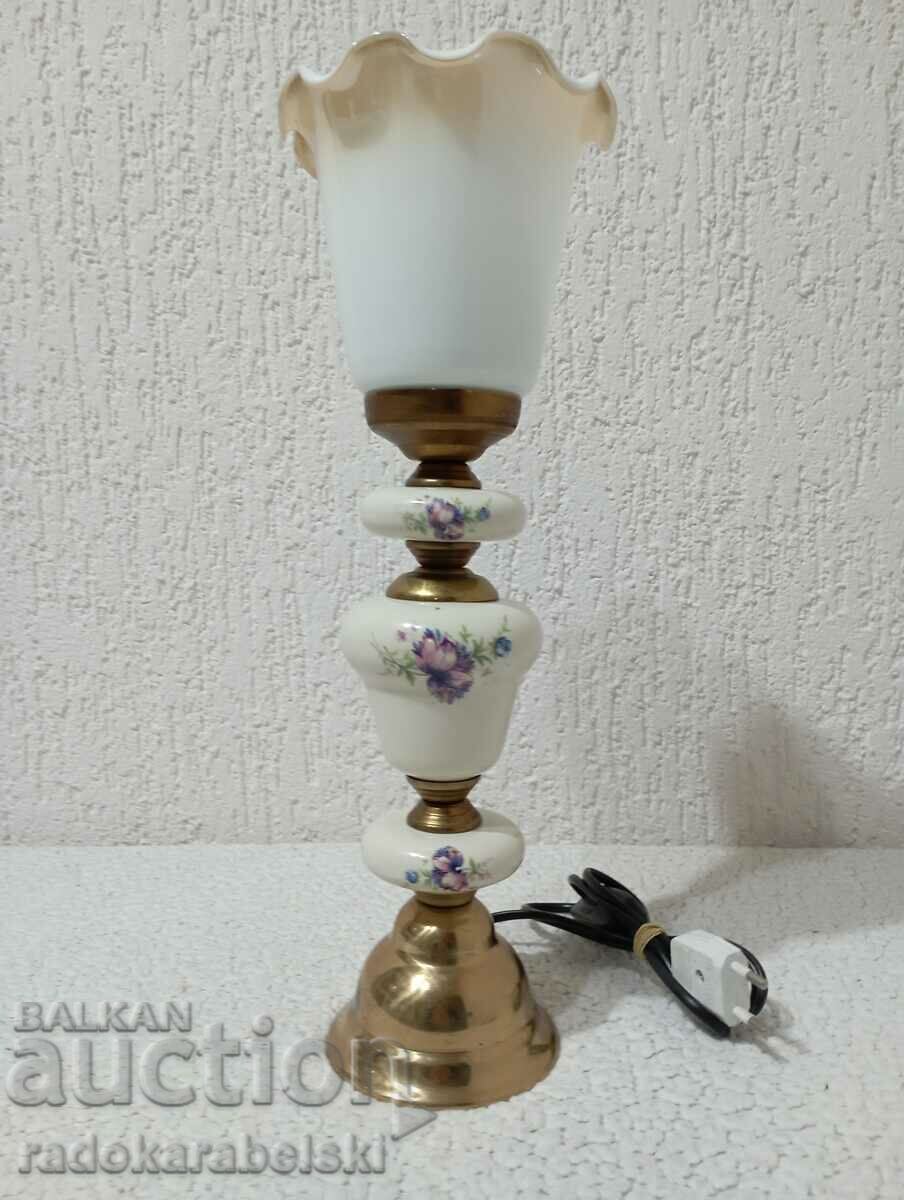 A beautiful porcelain lamp