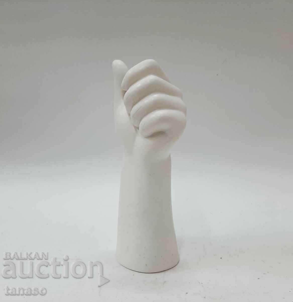 Ceramic hand, decoration 19 cm, unique decoration(10.2) - 6