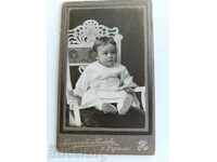 , OLD CHILDHOOD PHOTOGRAPH CARDBOARD CHILD BABY PORTRAIT