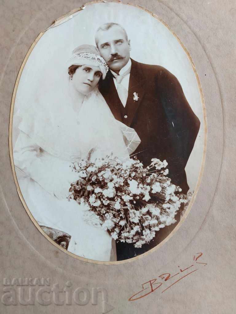 , OLD WEDDING PHOTO PHOTO CARDBOARD PORTRAIT with price 8.00 BGN | € 4.09 , OLD WEDDING PHOTO PHOTO CARDBOARD PORTRAIT with price 8.00 BGN | € 4.09