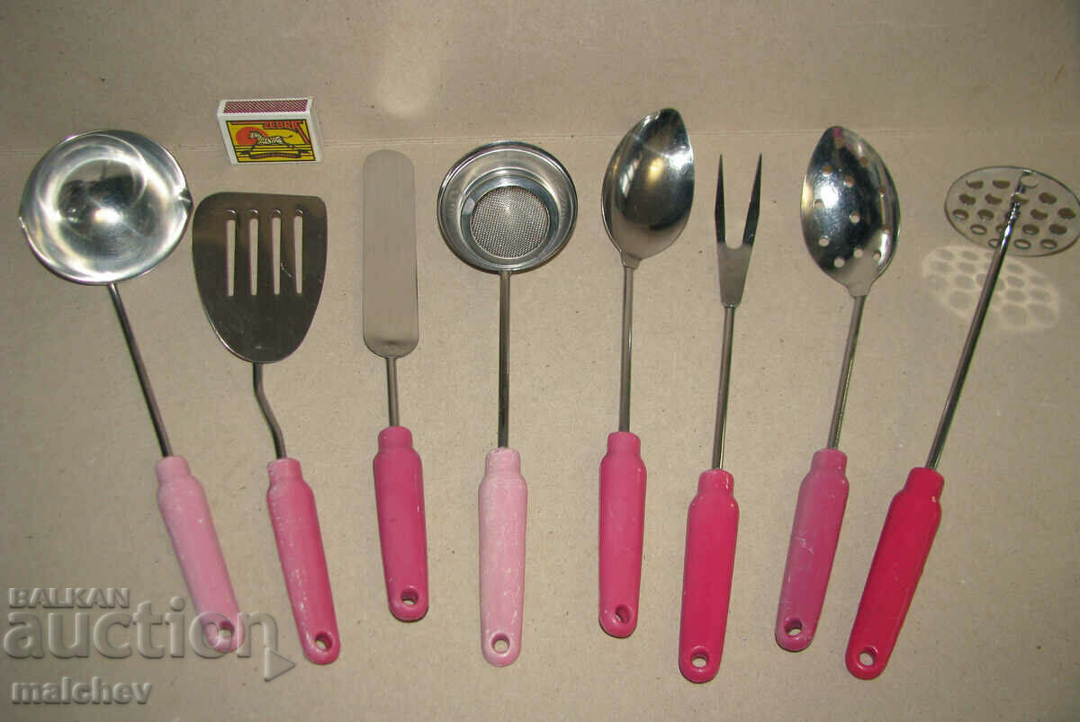 Set of 8 pcs. kitchen cookware 1970s, excellent