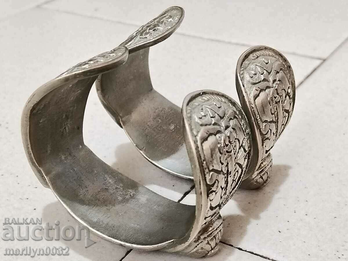 Auction  Wedding pair of bracelets bracelet 2pcs slingshot silver jewelry