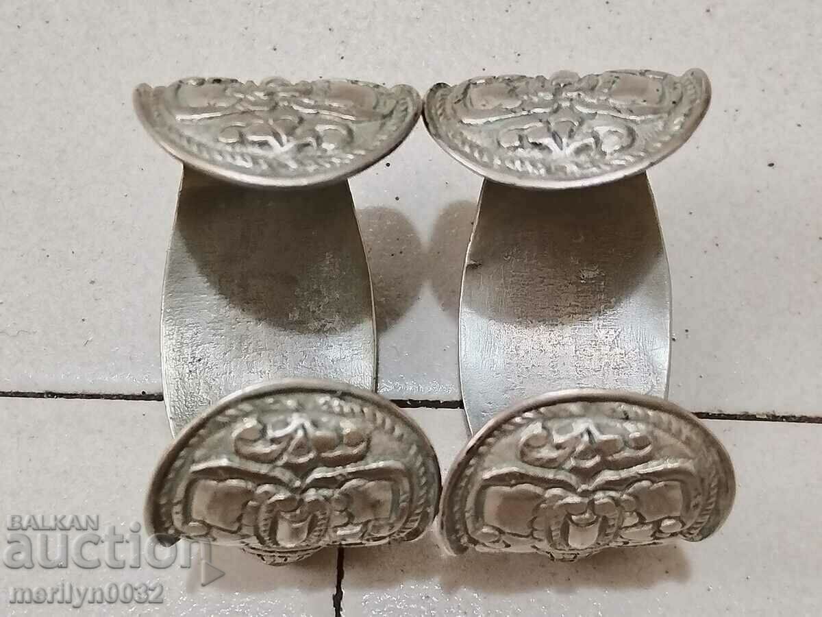 Wedding pair of bracelets bracelet 2pcs slingshot silver jewelry - 5