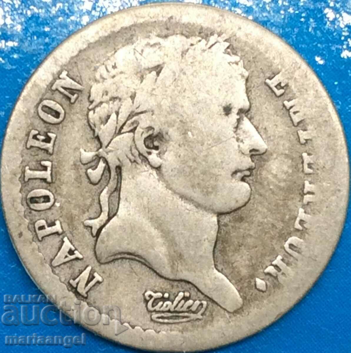 Napoleon 1/2 Franc 1808 Franța A - Paris Argint