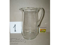 Old No. 1 glass jug, 18.5 cm, excellent