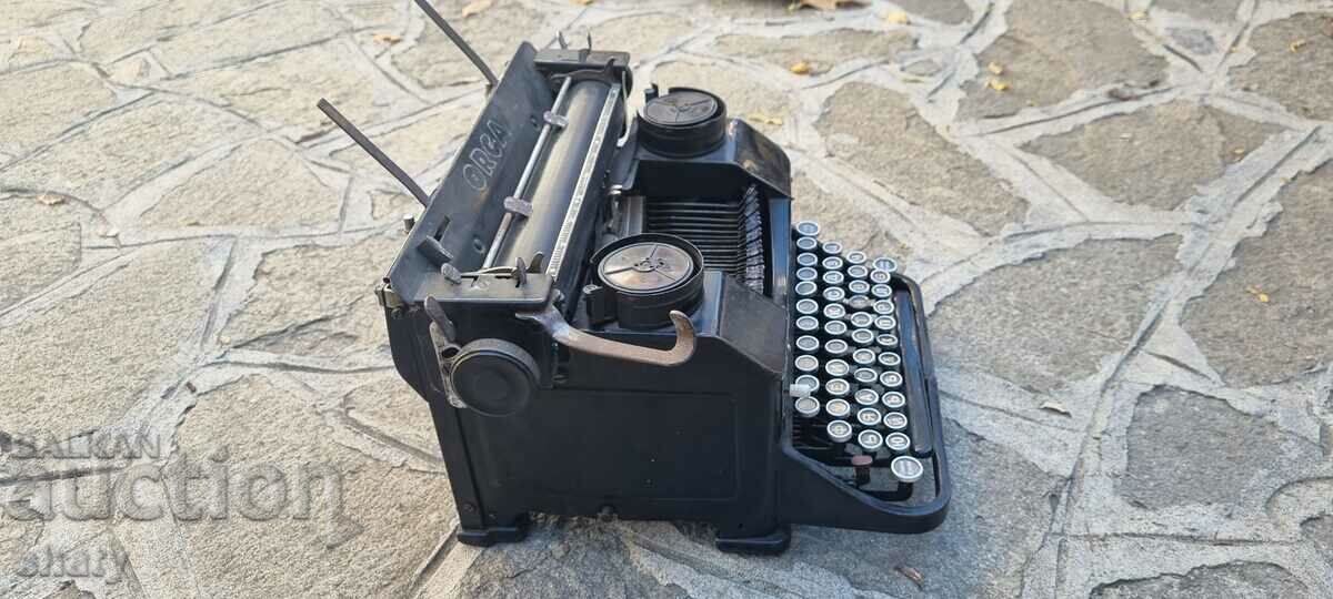 Old rare typewriter