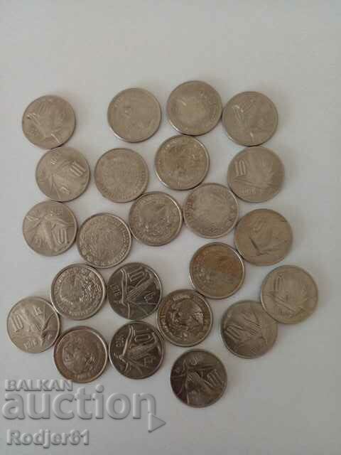 Delivery of 1978 - 10 centavos Mexico 23 pcs Delivery of 1978 - 10 centavos Mexico 23 pcs
