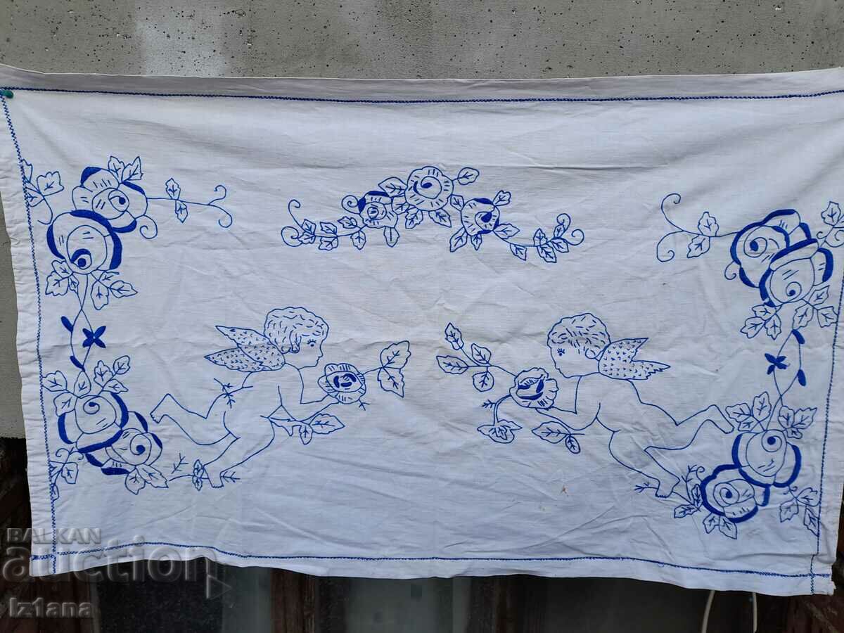 Antique embroidered carpet, wall covering with price 22.00 BGN | € 11.25 Antique embroidered carpet, wall covering with price 22.00 BGN | € 11.25