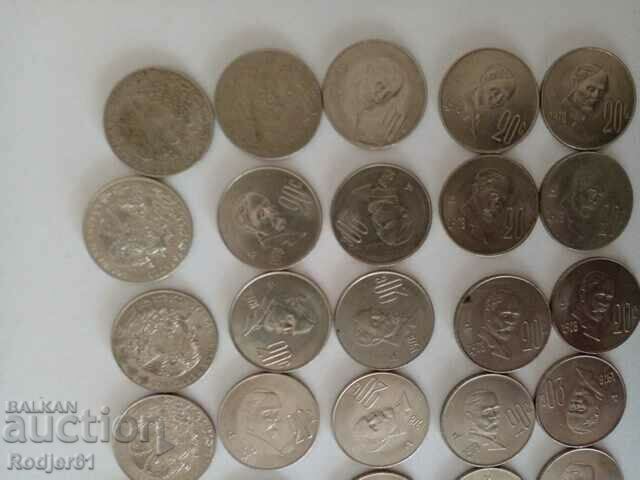 1978 - 20 centavos Mexico 25 pcs with price 15.00 BGN | € 7.67 1978 - 20 centavos Mexico 25 pcs with price 15.00 BGN | € 7.67