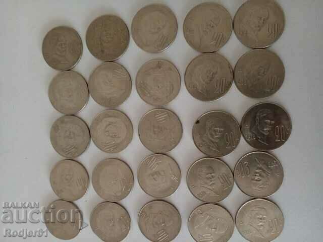 Auction 1978 - 20 centavos Mexico 25 pcs Auction 1978 - 20 centavos Mexico 25 pcs
