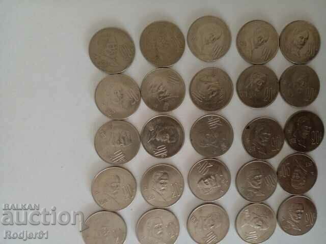 1978 - 20 centavos Mexico 25 pcs - 6 1978 - 20 centavos Mexico 25 pcs - 6