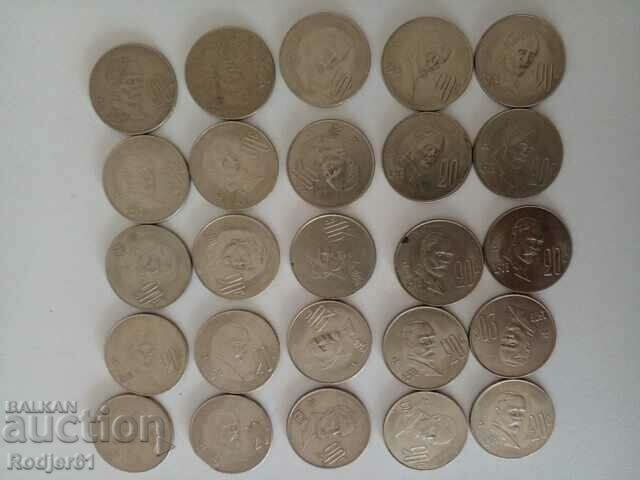 1978 - 20 centavos Μεξικό 25 τεμ