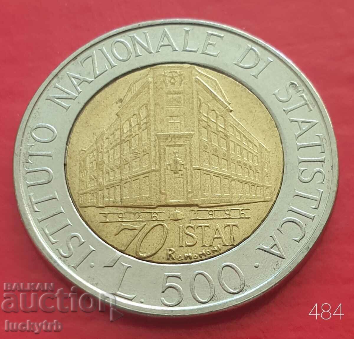 500 lira 1996 - Italy-70. National Statistical Institute 500 lira 1996 - Italy-70. National Statistical Institute