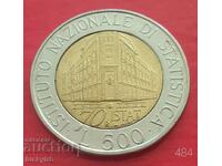 500 lira 1996 - Italy-70. National Statistical Institute