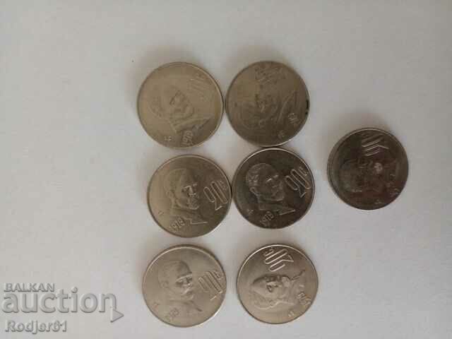 1979 - 20 centavos Mexico 7 pcs with price 5.00 BGN | € 2.56 1979 - 20 centavos Mexico 7 pcs with price 5.00 BGN | € 2.56