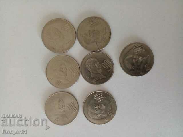 1979 - 20 centavos Mexico 7 pcs