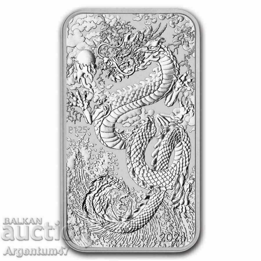 NOU!!! SILVER 1 OZ 2024 AUSTRALIA - DRAGON BULL