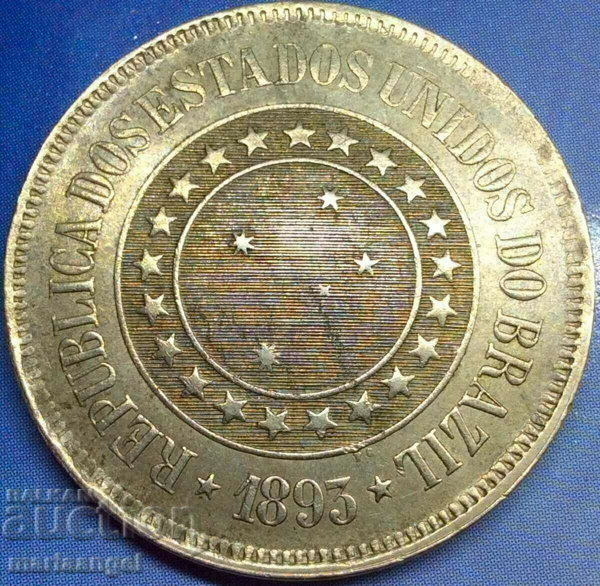 200 Reis 1893 Brazilia 32mm