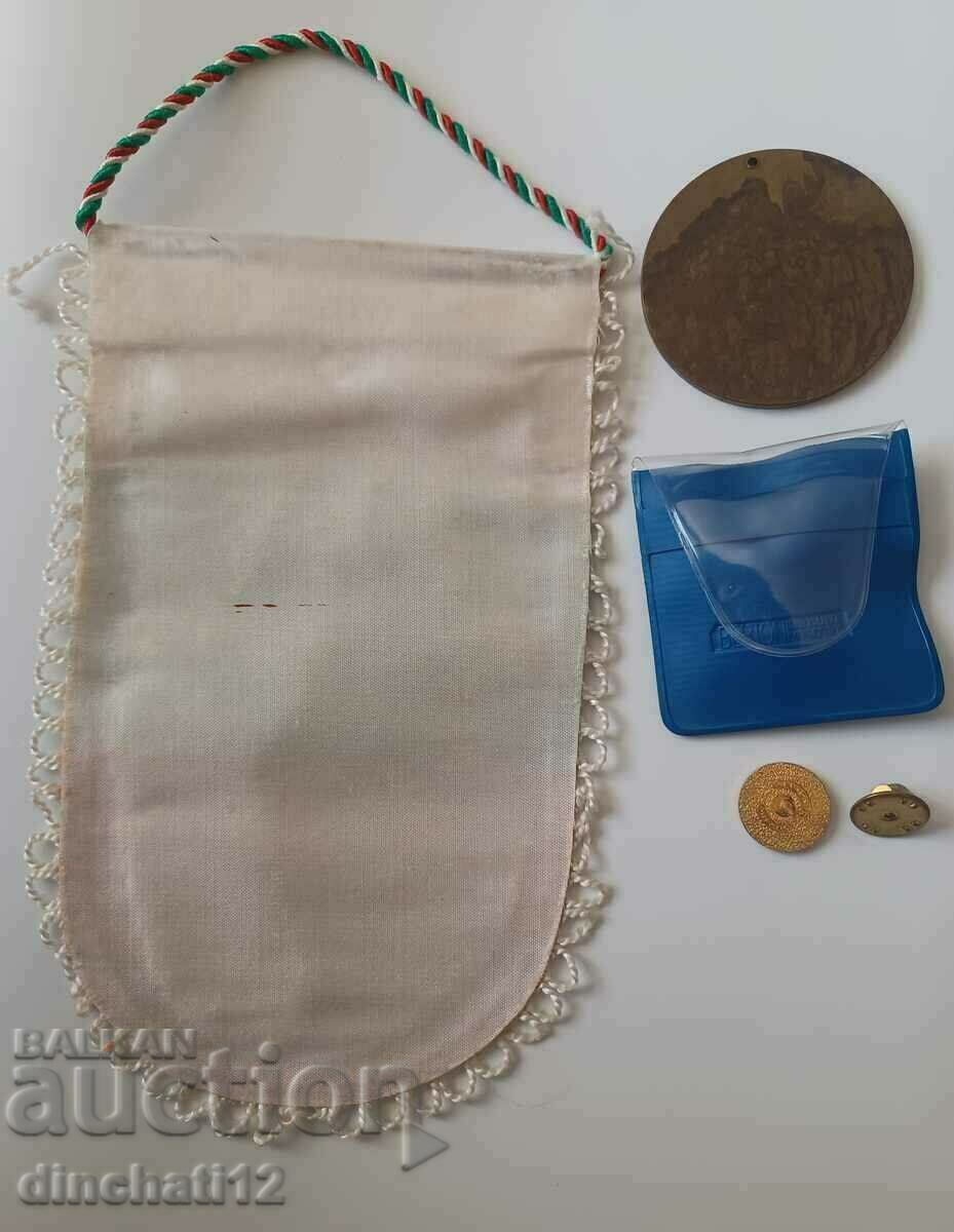 Παλαιά πλακέτα σημαίας και σήμα BBF. Βουλγαρική Ομοσπονδία Πάλης - 5 Παλαιά πλακέτα σημαίας και σήμα BBF. Βουλγαρική Ομοσπονδία Πάλης - 5