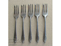 Lot 6 pcs. forks small 15 cm dessert forks, excellent