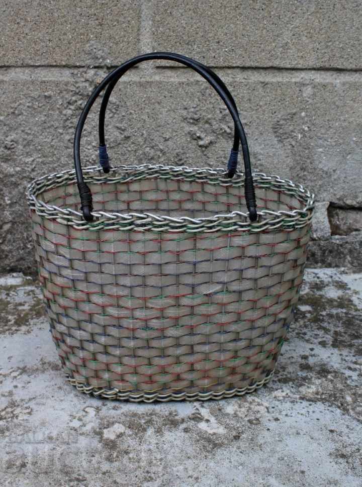 , SOC PLASTIC KNITTED SHOPPING BAG BASKET