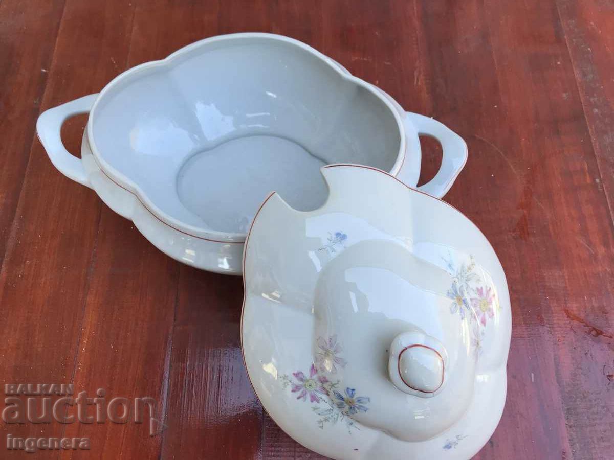PORCELAIN SOUP DISH BULGARIA - 5 PORCELAIN SOUP DISH BULGARIA - 5