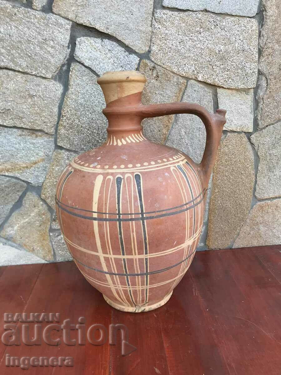 OLD CERAMIC POT BARDUK -9 LITERS HUGE- No. 1