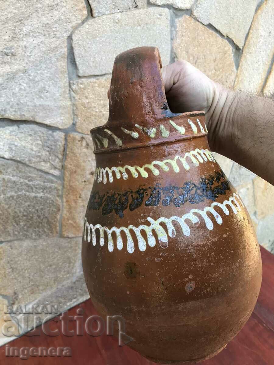 Auction OLD POTTERY HAND HANDLE- No. 4 Auction OLD POTTERY HAND HANDLE- No. 4