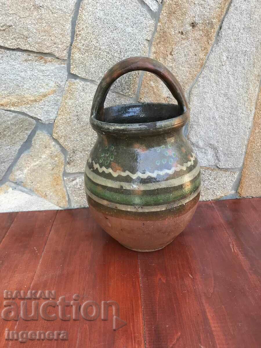 OLD CERAMIC HAND HANDLE- #5