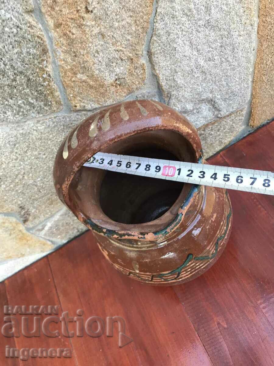 OLD CERAMIC HAND HANDLE- No. -7 - 6 OLD CERAMIC HAND HANDLE- No. -7 - 6