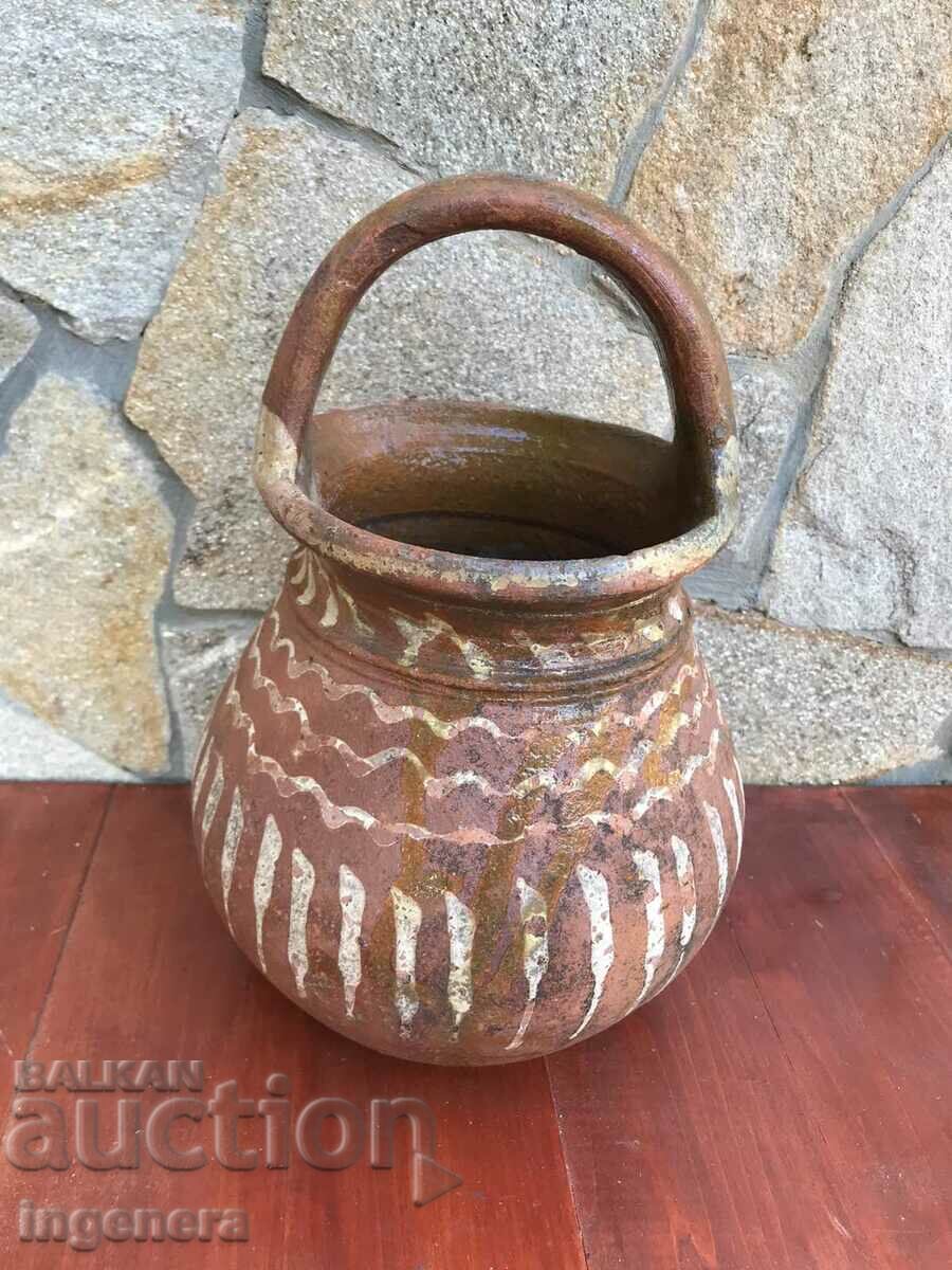 OLD CERAMIC HANDLE HANDLE- # - 8