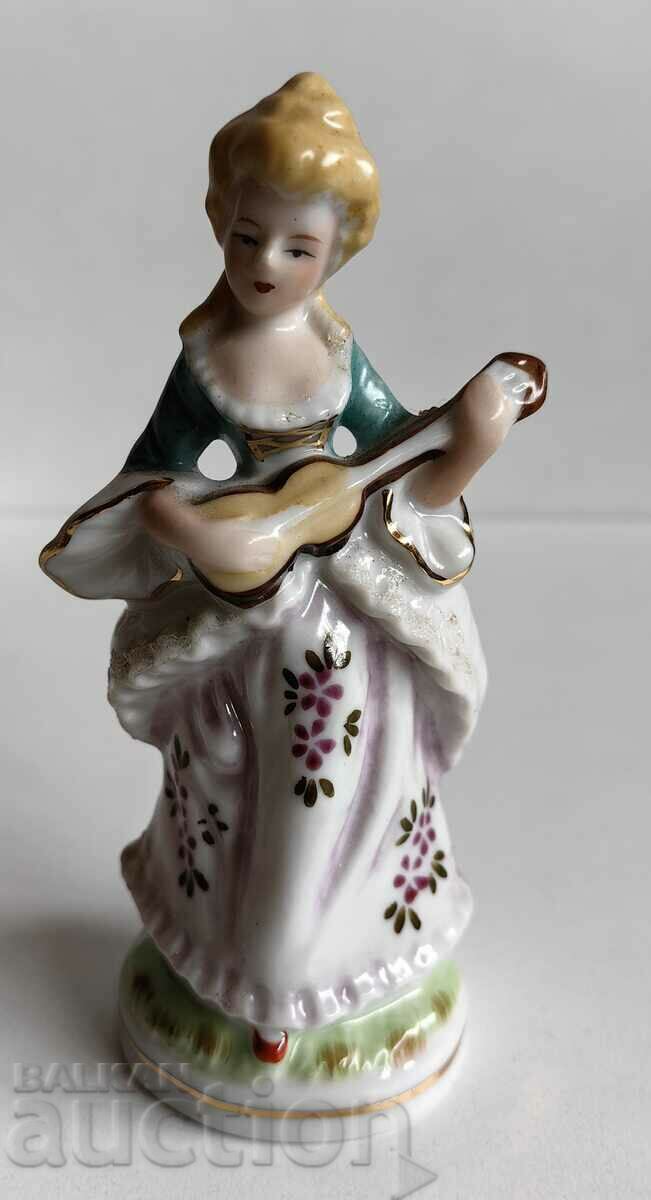 VIOLIN VIOLIN MARKED PORCELAIN FIGURE STATUETTE HEALTH