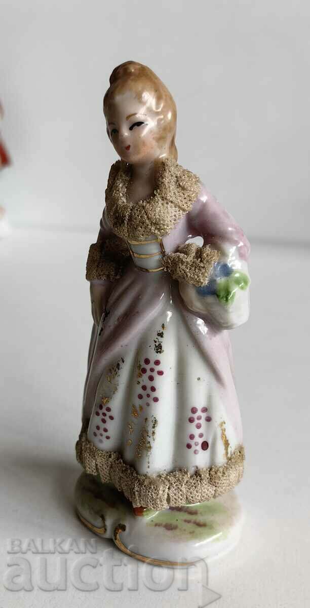 Delivery of .WOMAN WITH BASKET MARKED PORCELAIN FIGURE STATUETTE HEALTH Delivery of .WOMAN WITH BASKET MARKED PORCELAIN FIGURE STATUETTE HEALTH