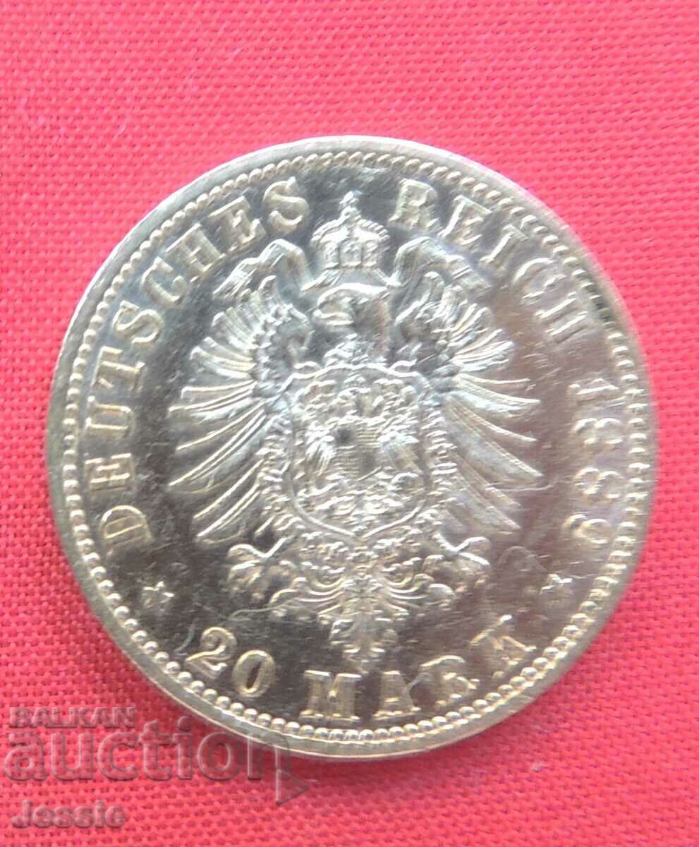 20 Mark 1889 Preussen ( Germany ) Prussia - AU (gold)