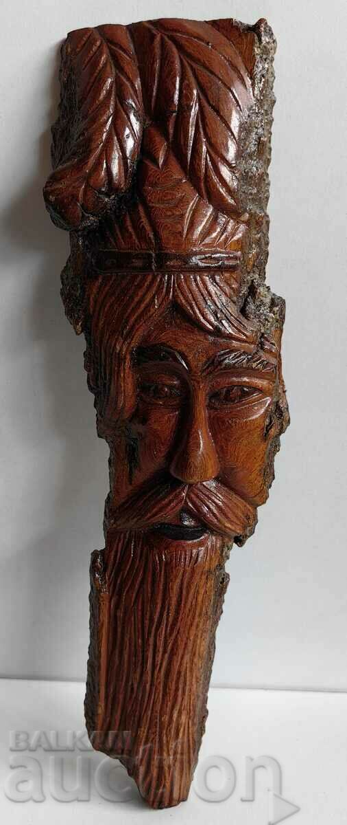 . WOOD CARVING WOOD PANEL MASK FOR WALL PAINTING