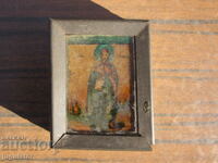 Saint Paraskeva antique small household icon with hardware