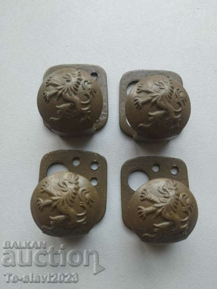 ROYAL Military BELT CARRIERS, buttons - Kingdom of Bulgaria