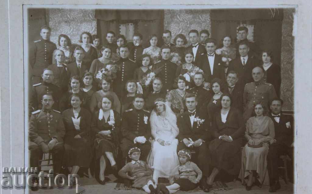 . 1932 PLEVEN OFFICERS UNIFORM OFFICER ORDER WEDDING PHOTO - 6 . 1932 PLEVEN OFFICERS UNIFORM OFFICER ORDER WEDDING PHOTO - 6