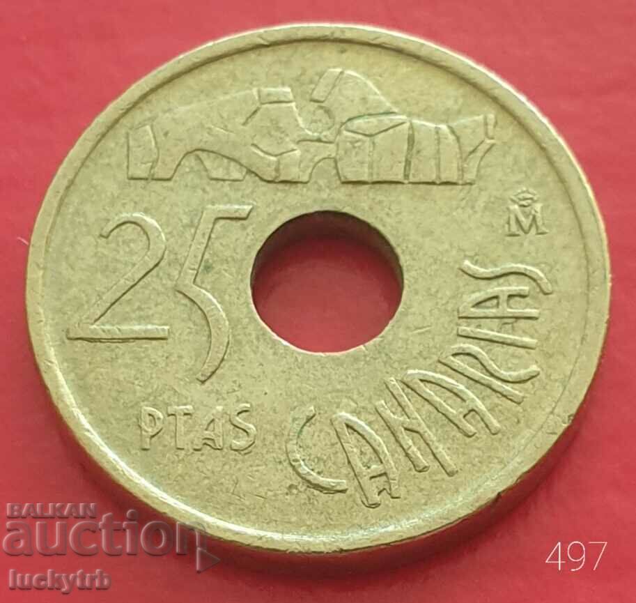 25 pesetas 1994 - Spain - Canary Islands