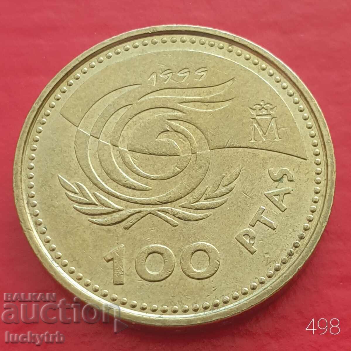 100 Pesetas 1999 - Spania - Anul bătrânilor 100 Pesetas 1999 - Spania - Anul bătrânilor