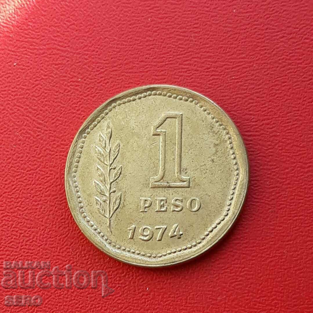 Argentina-1 peso 1974